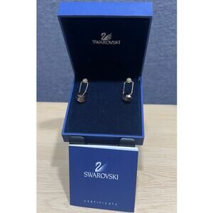 Swarovski Butterfly Rhinestone Dangle/Drop Fashion Earrings Rare Piercing